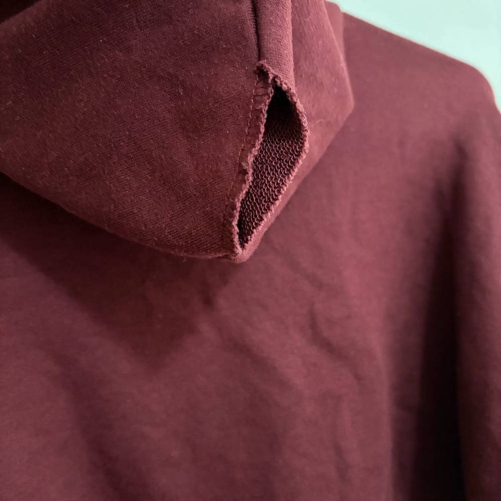 Rue21 Burgundy Eyelet Cropped Hoodie - Picture 6 of 6